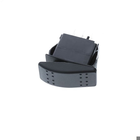 Switch Components Contura Style Rocker, 6P DPDT ON-OFF-ON, Black IP56 SRD1-2F-DC-1-BNN