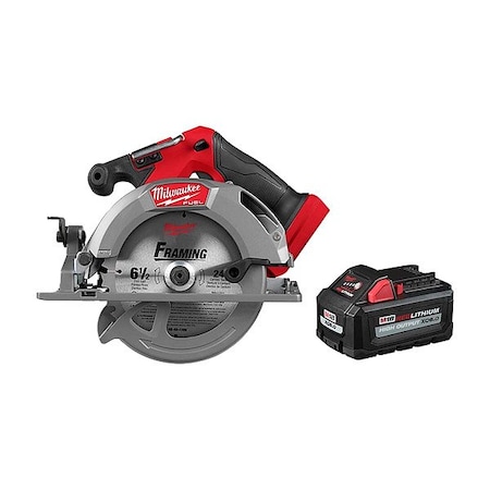 Milwaukee Tool M18 FUEL Circ Saw + M18 HO XC6.0 Battery 2833-20, 48-11-1865