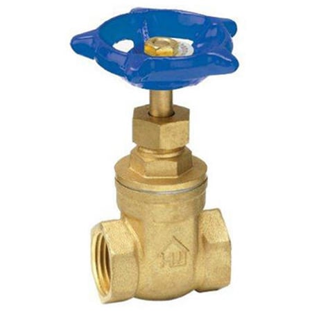 Gourmetgalley 170-2-12-12 0.5 In. Brass Threaded Gate Valve GO595774