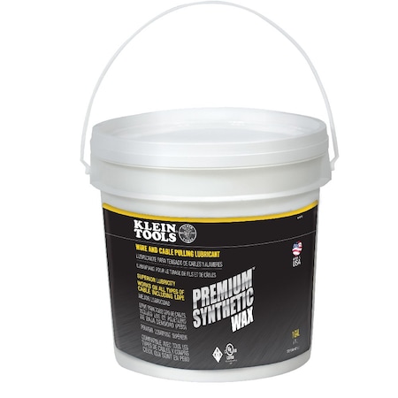 Klein Tools 1 gal, Pail, Wax, Yellow 51012