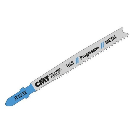 Cmt JIG SAW BLADES METAL/FINE STRAIGHT (HSS) 4inx 10-21TPI (5-PCS.) JT123X-5