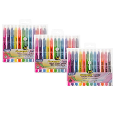 Bazic Products Gel Highlighter, 36PK 2348