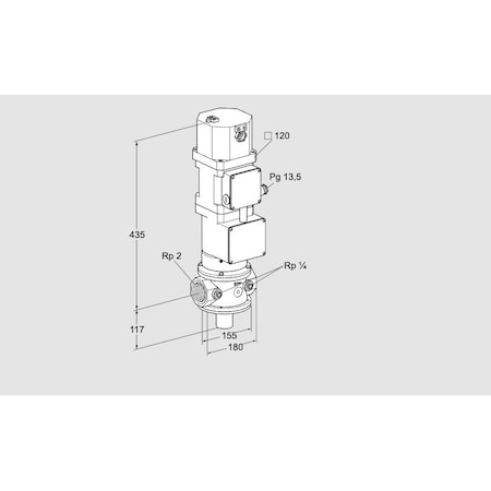 Honeywell Kromschroder VLV, MTR, GAS, VK 50R10W5XA43D KS85311034
