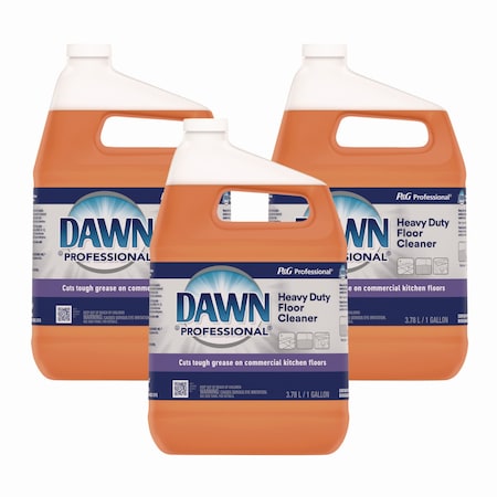Dawn Professional Heavy-Duty Floor Cleaner, Neutral Scent, 1gal Bottle, PK3 08789