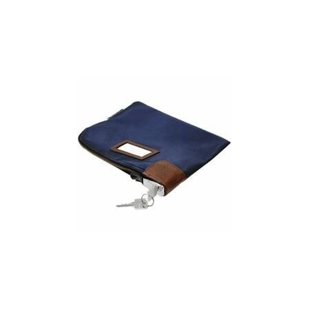 Honeywell Key Lock Deposit Bag with 2 Keys, Vinyl, 1.2 x 11.2 x 8.7, Navy Blue 6505