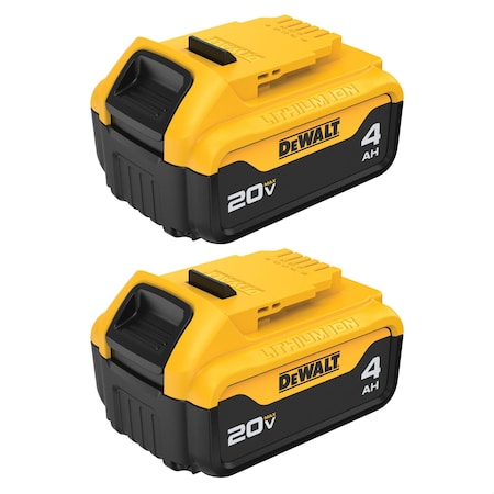 Dewalt 20V MAX* 4Ah Battery (2 PK) DCB204-2