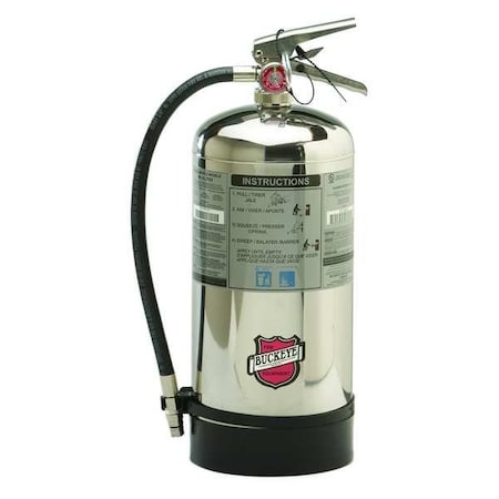 Buckeye Fire Equipment Fire Extinguisher, 6 L Capacity, Class K , UL Rating1A:K , Potassium Citrate/Acetate 50006