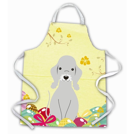 Carolines Treasures Easter Eggs Bedlington Terrier Blue Apron BB6090APRON