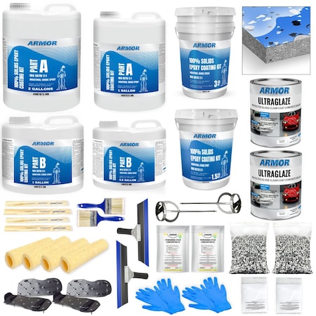 Armorpoxy 32 Pc - Epoxy Floor Kit - 2-Layer - 900 Sq Ft - Racing Blue 110007