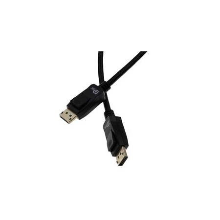 Cable Wholesale DisplayPort v1.4 Video Cable, 32.4Gbit/s Data Rate, 8k at 60Hz/4k at 120Hz, DisplayPort Male, 15ft 10H1-70115
