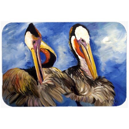 Carolines Treasures Pelican Brothers Glass Cutting Board- Large JMK1022LCB