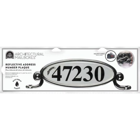 Architectural Mailboxes Mailbox Reflective Address Plaque MBPLAQ0B6AM
