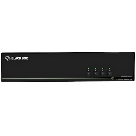 Black Box BLACK BOX Secure Niap 3.0 Kvm Switch - Quad-Head, Hdmi, Cac, 4K, 4-Port SS4P-QH-DVI-UCAC