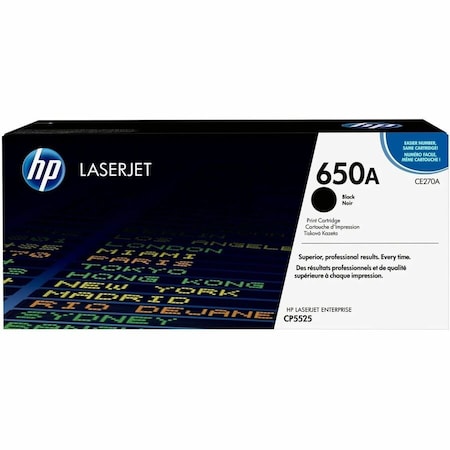 Hp Toner Cartridge, Black CE270A