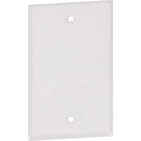 Southwire Single Gang White Weatherproof Blank Cover WC1BW-UPC