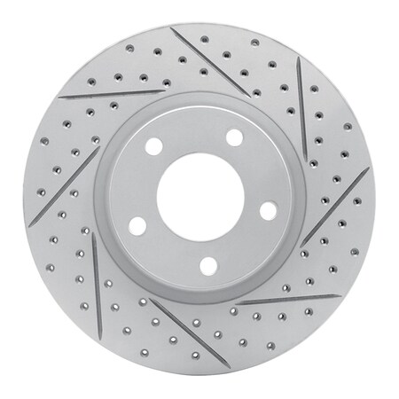 Dynamic Friction Co DFC Geoperformance Rotor - Drilled and Slotted 830-80065R