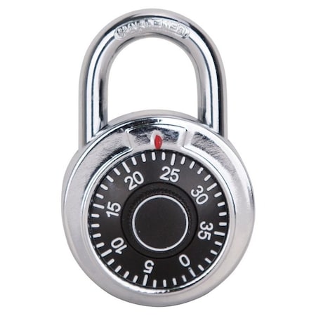 Prosource Padlock, Standard Shackle, 1/4 in Dia Shackle, 1-1/4 in H Shackle, Steel Shackle, Steel Body HD6147763-3L