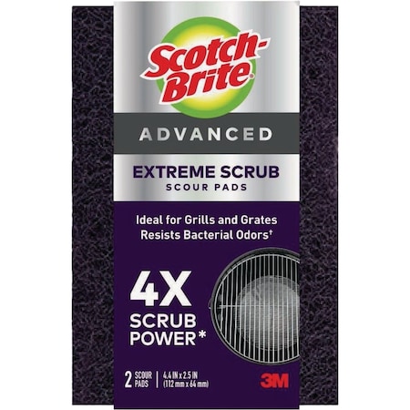 Scotch-Brite Extreme Scrub Scour Pad, 2PK 77222-R