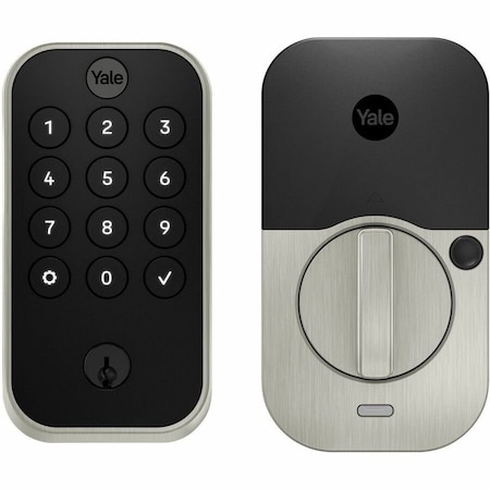 Yale Satin Nickel Assure 2 Wi-Fi Keypad Deadbolts YRD410-WF1-619