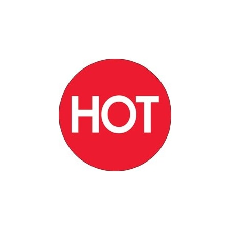 Bubblefast 2'' Circle - ''Hot'' High Gloss Labels BFDL1084