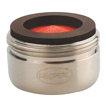 Neoperl Perlator 2.2 GPM 15/16 in. - 27 Regular Male Faucet Aerator, Brushed Nickel red/brushed nickel 5403305