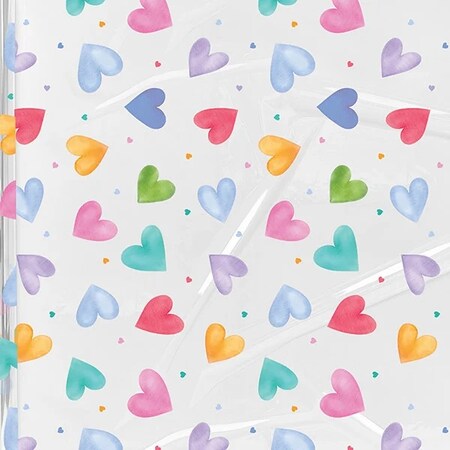 Nashville Wraps Painted Hearts Cello Roll, 30 inx100' CR30PHS