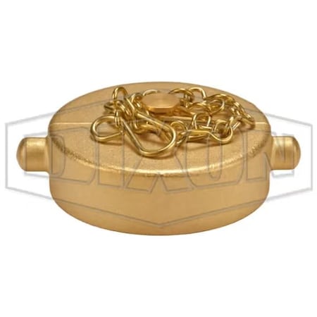 Dixon 2.5 in NYFD BR CAP W/CHA in, PL FC250NYFD