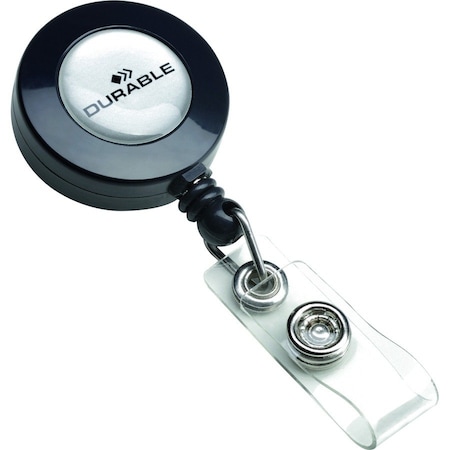Durable Office Products Badge Reel, 3-5/16" L, Retractable, PK10 815258
