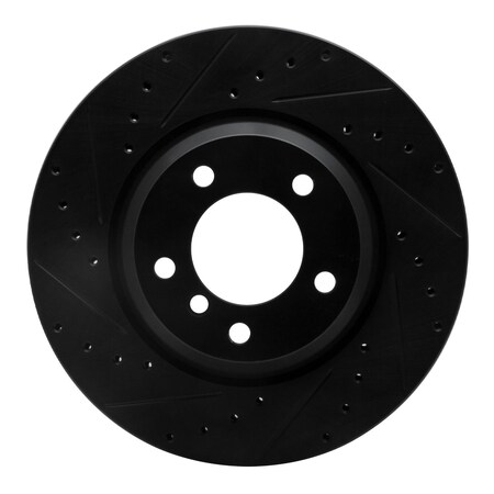 Dynamic Friction Co DFC Brake Rotor - Drilled and Slotted - Black 633-31069L