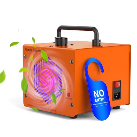 Edendirect 10000 sq. ft. High Capacity  Ozone Generator in Orange with Fan and Timer for Smoke ZR-CYF-080O
