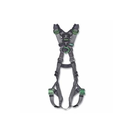 Msa Safety V-FIT, Full-Body Harness, Back/Chest/Shoulder D-Rings, Super XL, QC Chest/Leg Strap Buckles, No 454-10195072