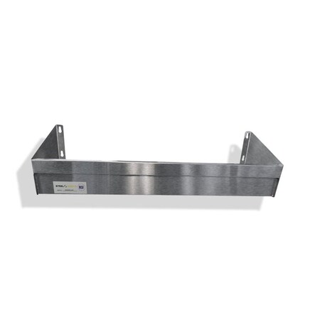 Steel Works Single Tier Speed Rail, 24", 22/304 Stainless Steel SWSSR3-24X