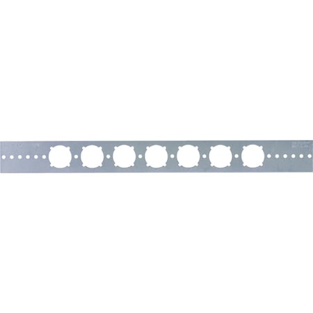 Holdrite PEXRite 20'' Galvanized Flat Bracket with Keyed Holes for 1/2'' 3/4'' or 1'' Pipe 103-18-H