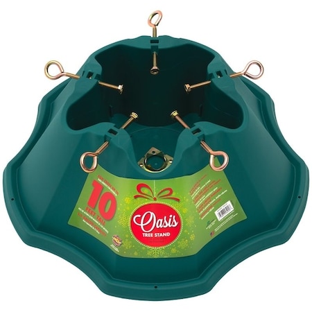 National Holidays Natural Tree Stand, 8-1/4 in H, Plastic, Green 522-ST