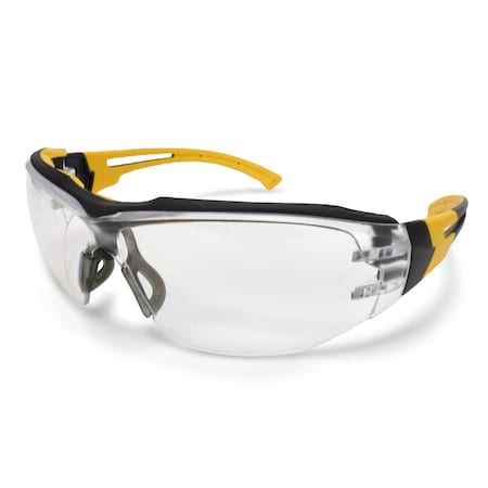 Dewalt Safety Glasses, Clear Lens, Black Frame, 1 PR DPG108-1D