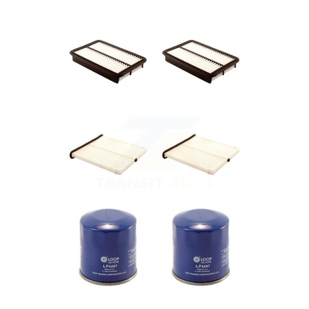 Pur 2x Air + 2x Cabin + 2x Engine Oil Filter 6 Total Kit For Mazda CX-5 3 6 Sport KFM-100645