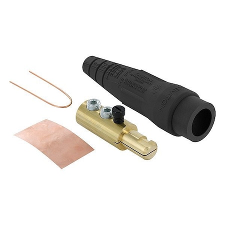Leviton Single Pole Inline, 400 A, Male, Black 18D24-UE