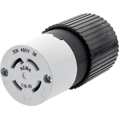 Hubbell Wiring Hubbell Twist-Lock 30A 480V 3-Phase Industrial Connector L1630C