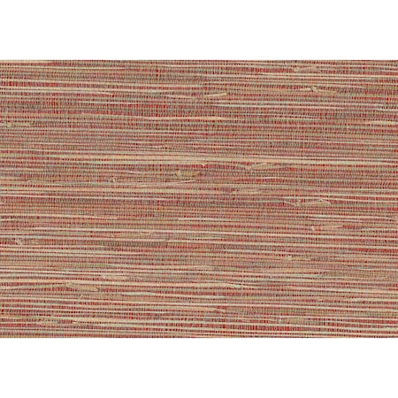 Advantage Rio Brick Grasscloth Wallpaper 4018-0022