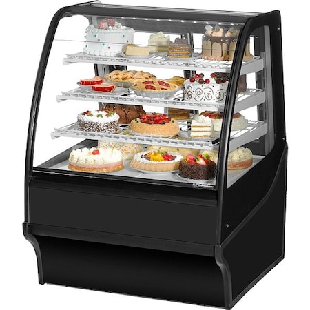 True Refrigeration Refrigerated Merchandiser, 49 1/8 in H TDM-R-36-GE/GE-B-W