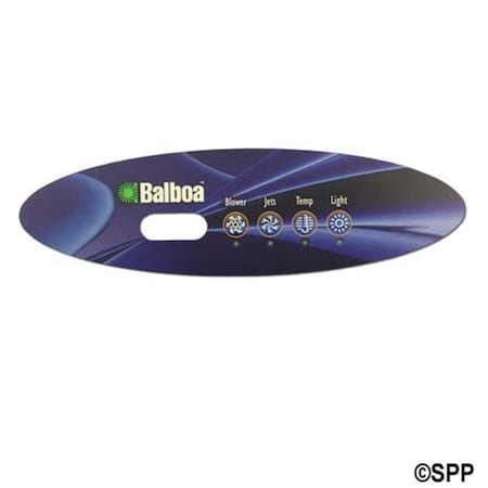 Balboa 4-Button Spa Side Overlay - Blower, Jet, Temperature control, Light 11521