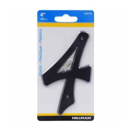 Hillman 4" Blk Plas House #4 839758