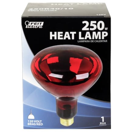 Feit Electric Lamp Reflec Heat Red R40 250W 250R40/10