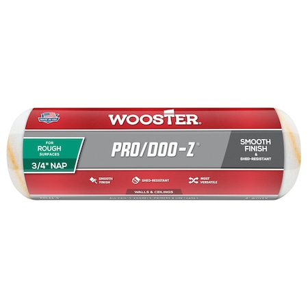 Wooster RR644 9 in. Pro Doo-Z 0.75 in. Nap Roller Cover- Rough 71497118097