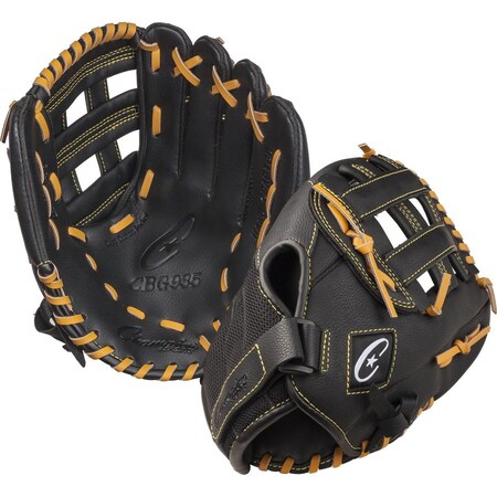 Champion Sports Fielder's Glove, Nylon, Black cbg935