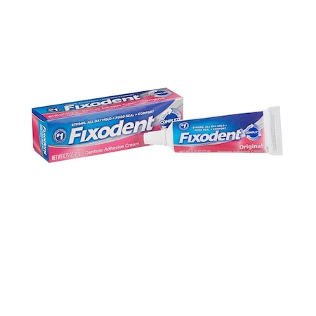 Fixodent Original Denture Adhesive Cream, 0.75 Oz, 24PK 00076660300378