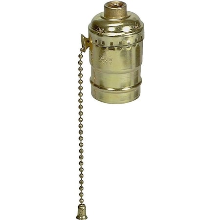 Eaton Wiring Devices Eaton Cooper Wiring Lamp Holder, 250 VAC, 660 W, Aluminum Contact, Brass 980ABD-BOX