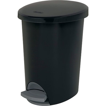 Sterilite Ultra 10819002 Waste Basket, 2.6 gal Capacity, Plastic, Black, 13-3/8 in H 10819002F
