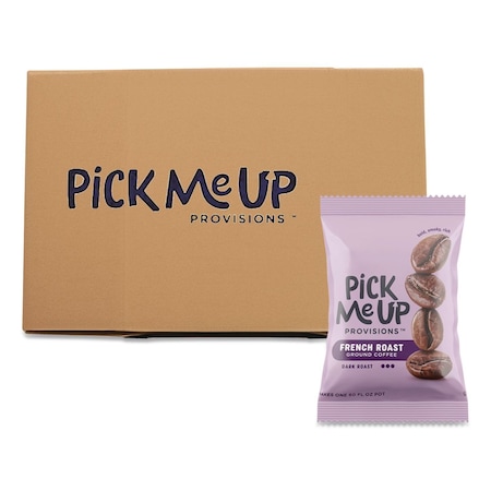 Pick Me Up Provisions French Roast Coffee Fraction Pack, 2.2 oz, 42PK BHS90366