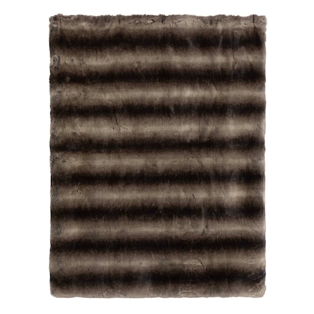 Lavish Home Faux Fur Throw Blanket 60x70 Blanket Soft Throw with Plush Faux Fur Front & Warm Mink Back 66-THROW056